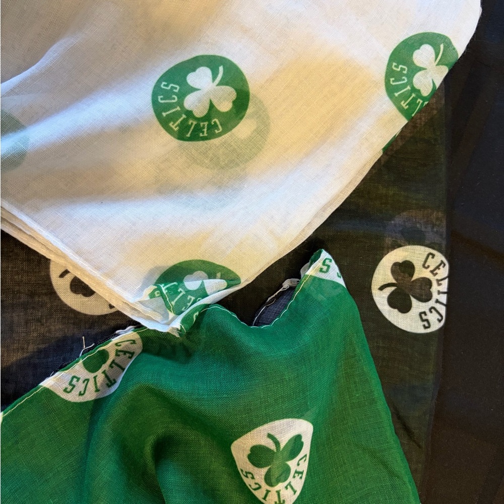 Celtics Themed Fabric infinity scarf 🧣